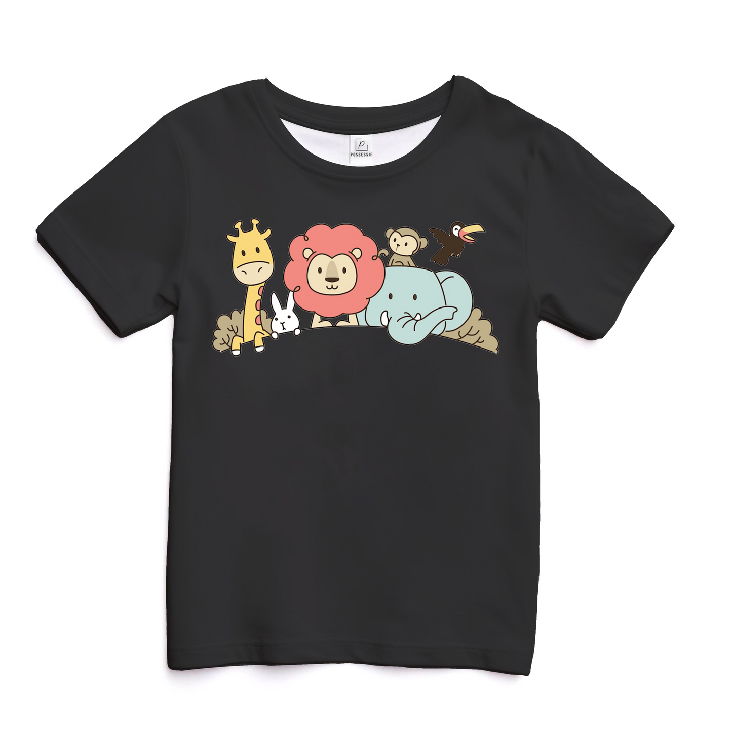 Jungle Toddler Black T-Shirt