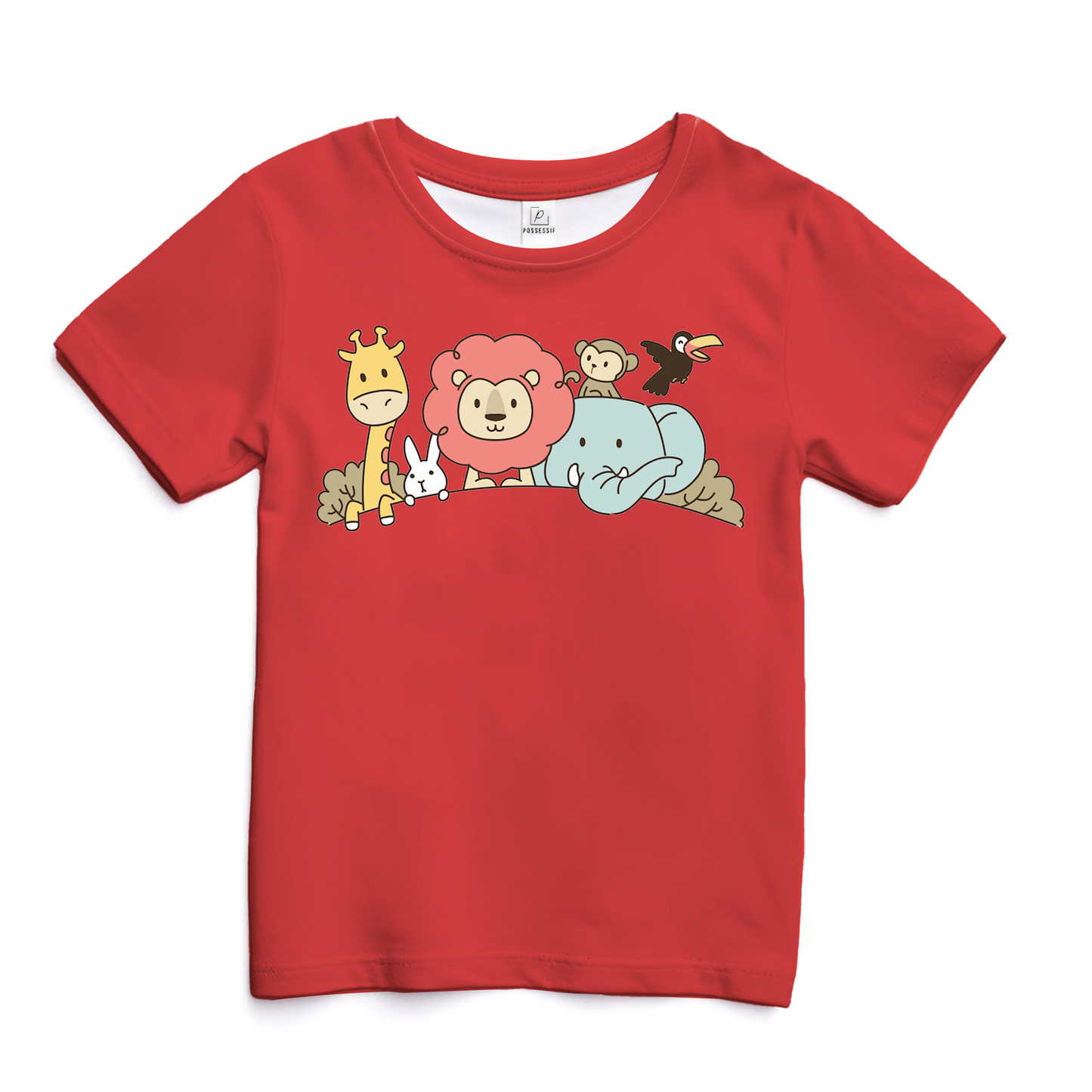 Jungle Toddler Red T-Shirt