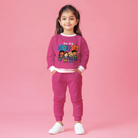 Pink Pre Squad Kids Co-ords Set
