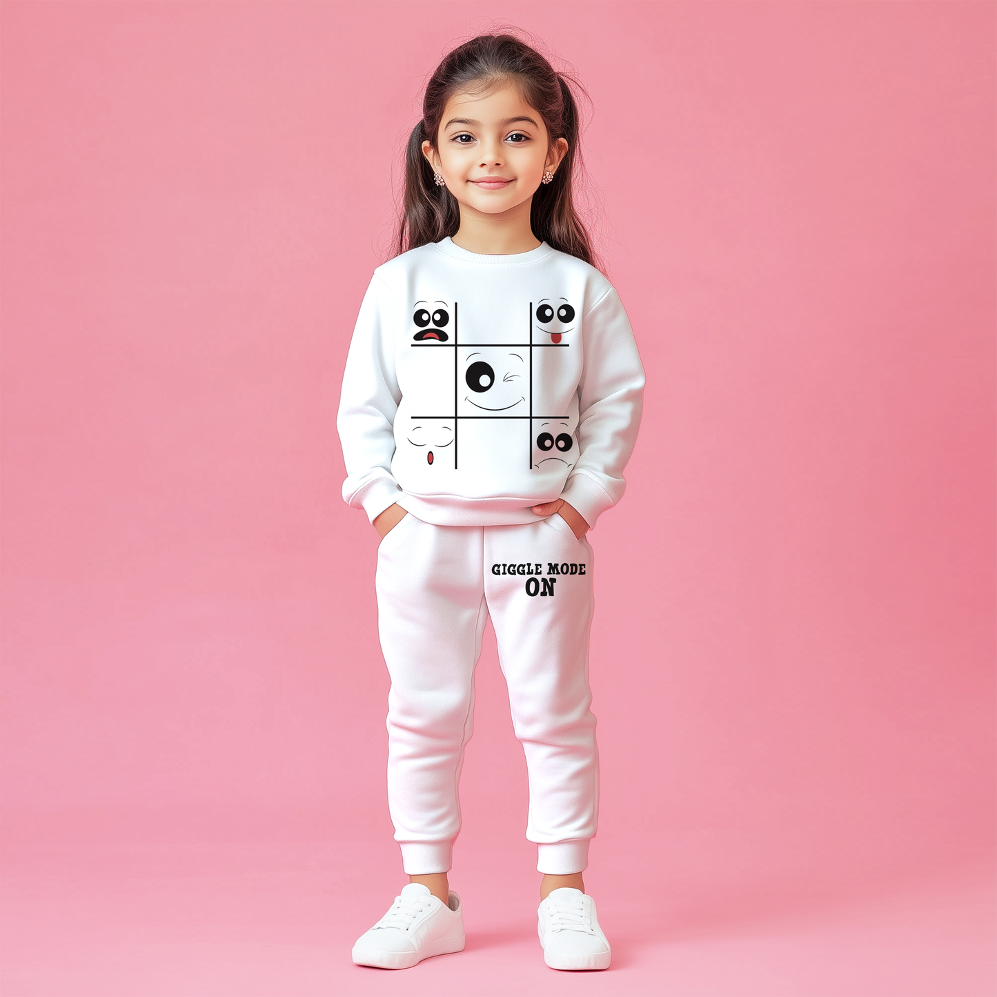 Giggle mode Sweatshirts Co-ords Set