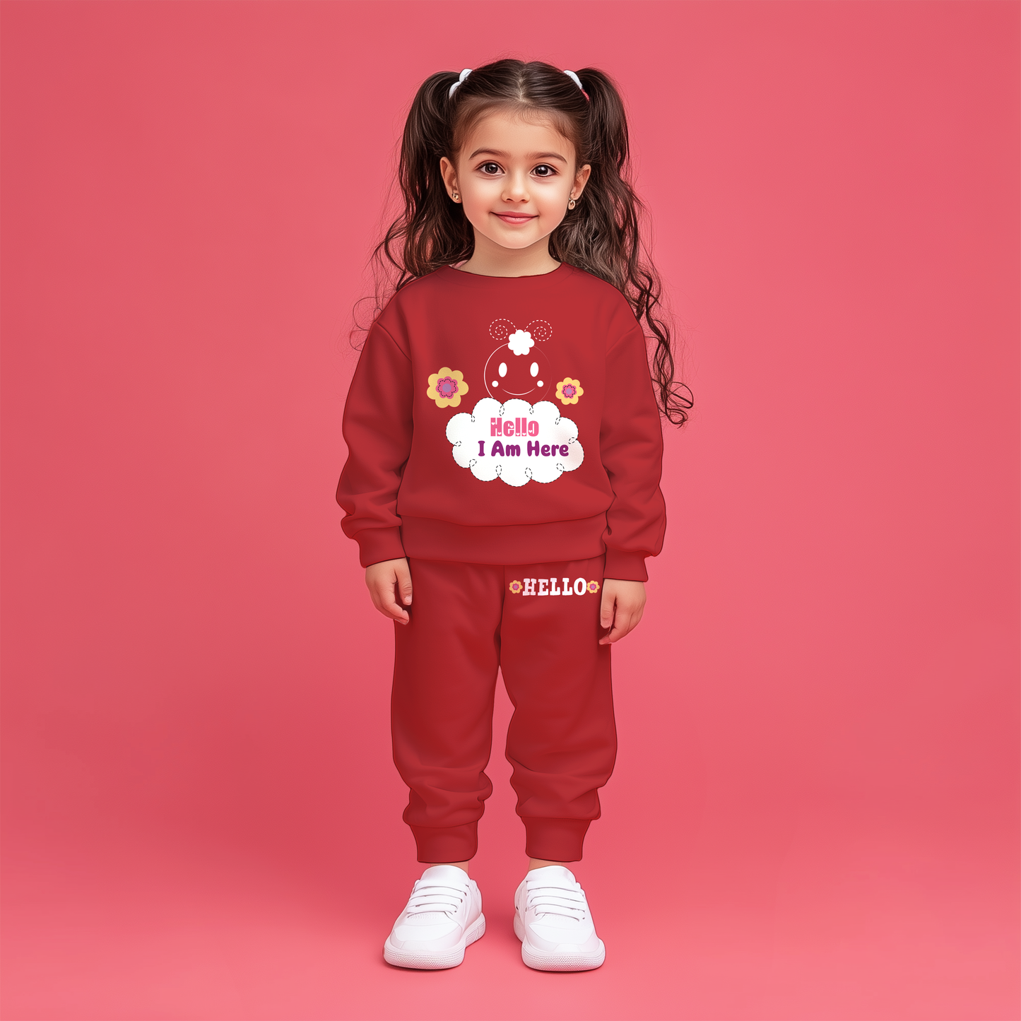 Hello Sweatshirts Co-ords Set