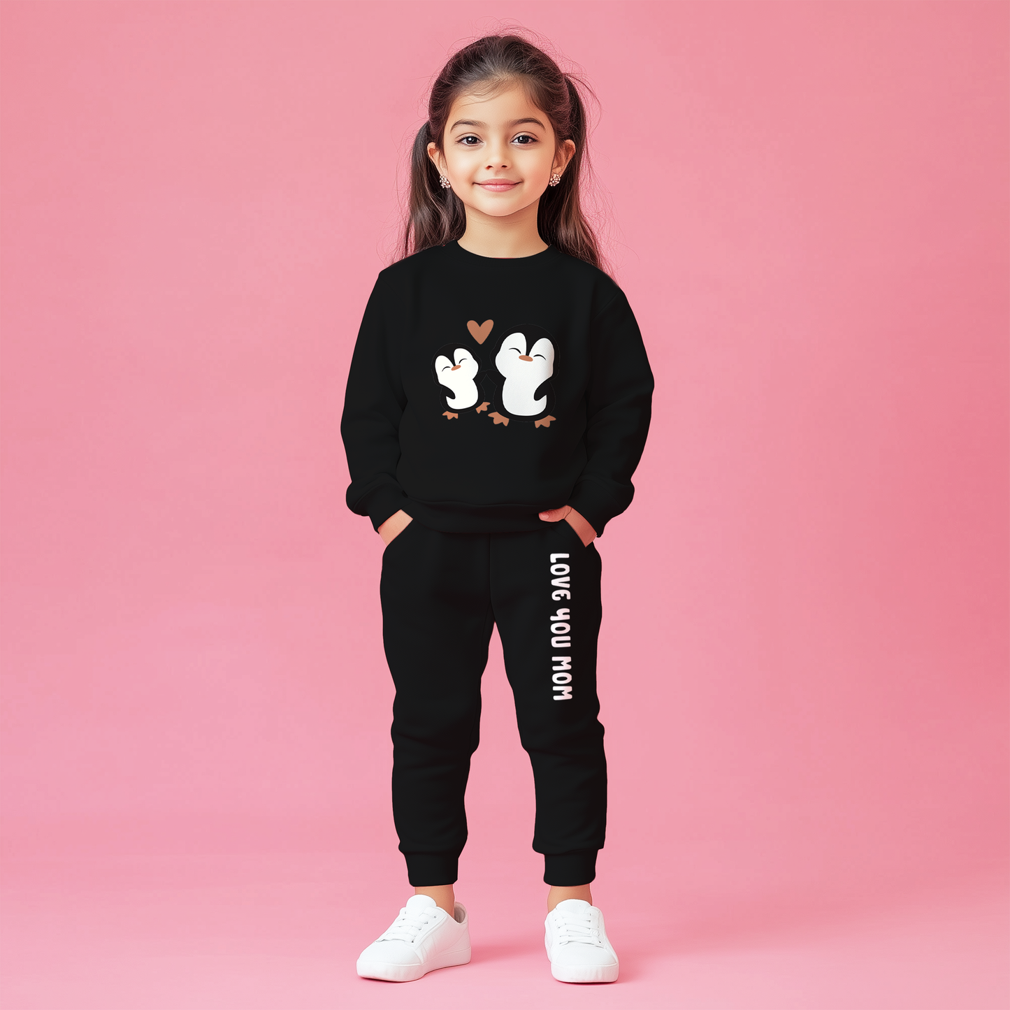 Love Mom Sweatshirts Co-ords Set