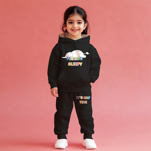 Feeling Sleepy Kids Hoodie Co-ords Set