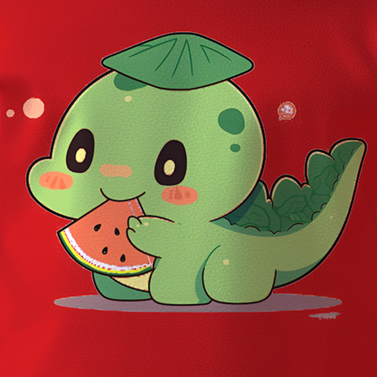 Watermelon Dino Kids T-shirt