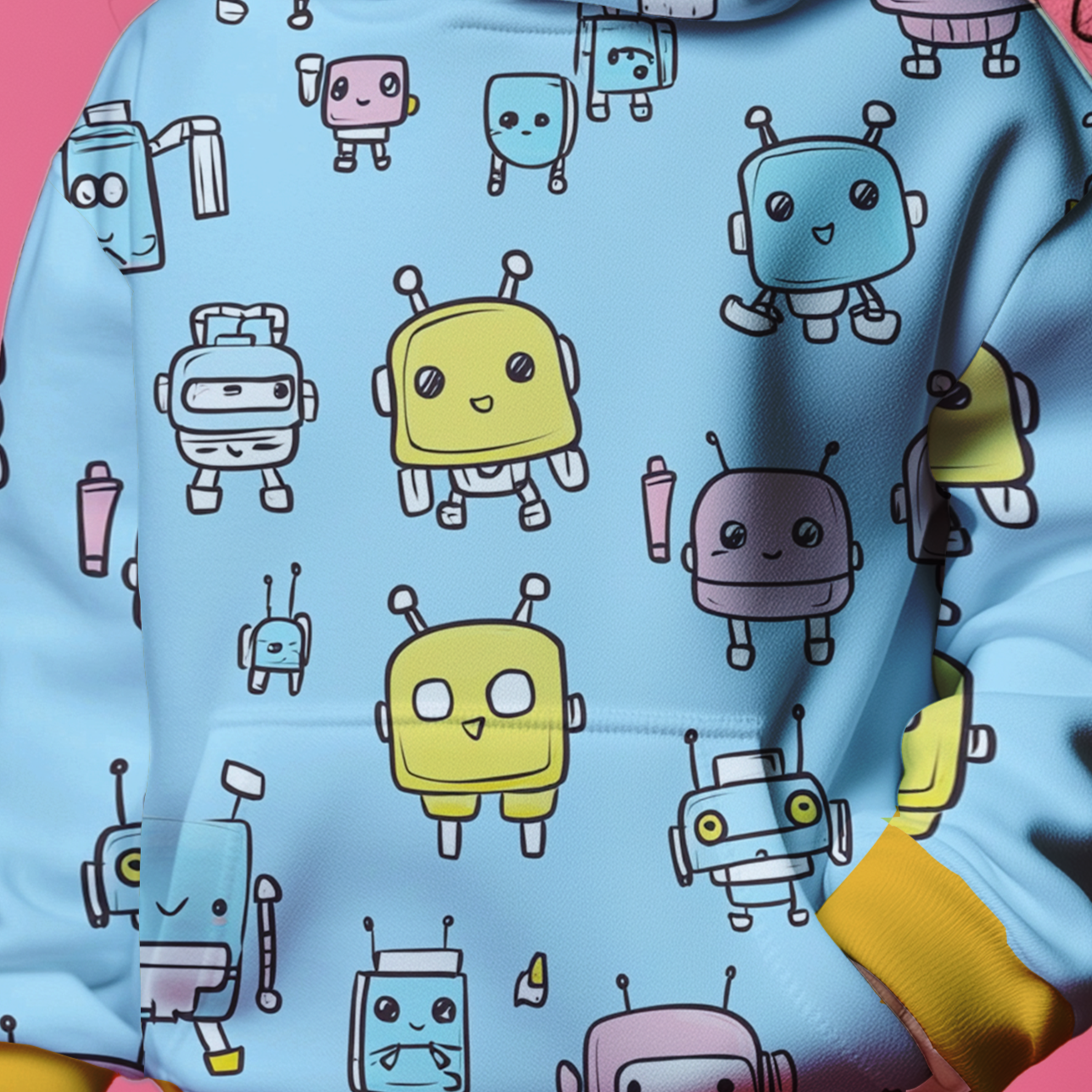 Robots Kids Hoodie