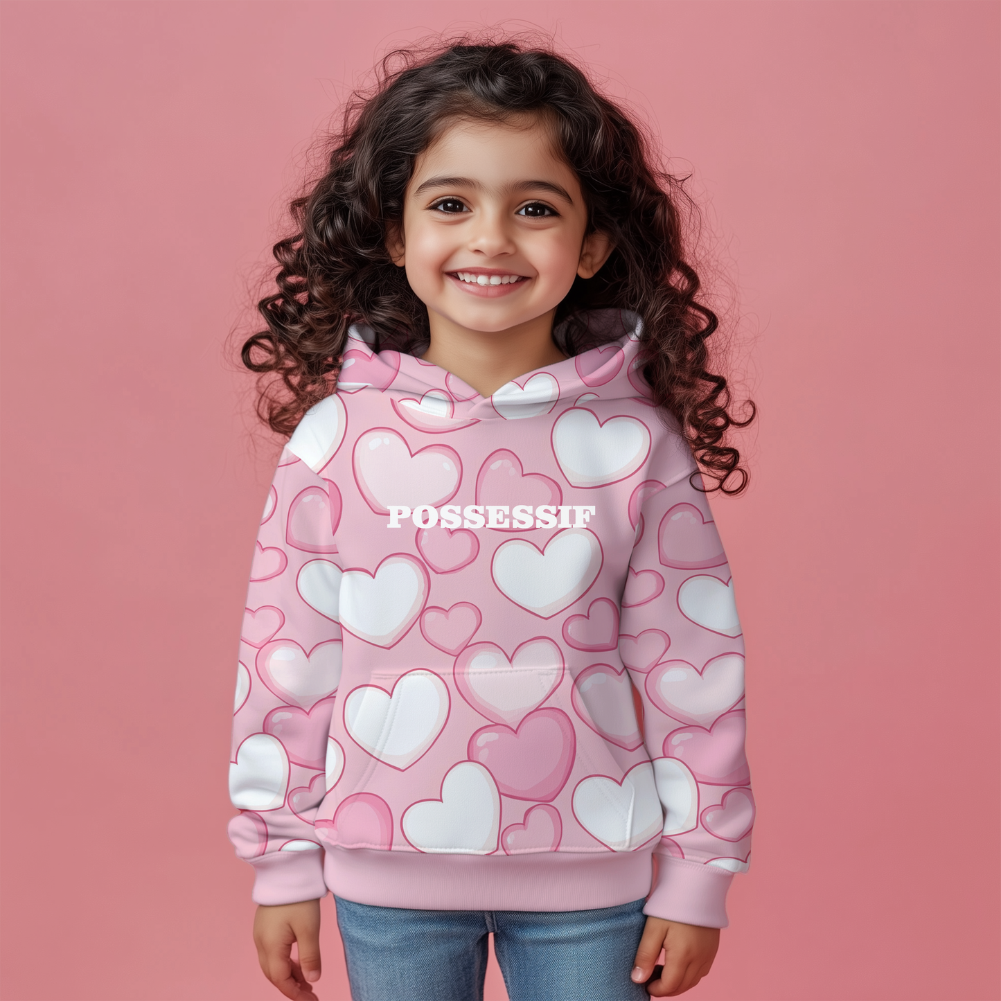 Heart Bubbles Kids Hoodie