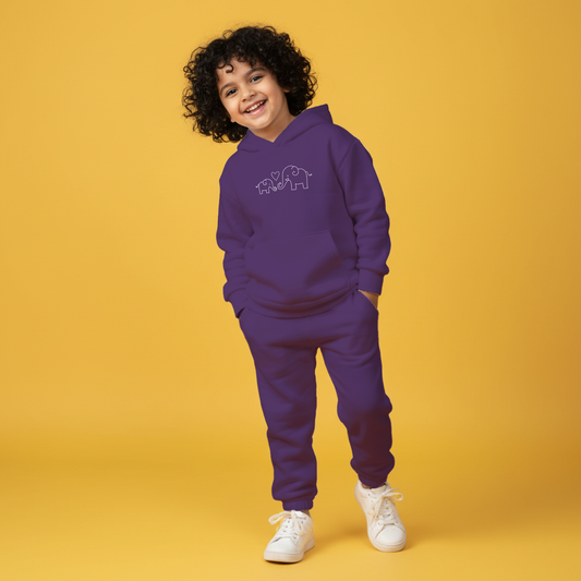 Purple Signature Hoodie Co-ords Set