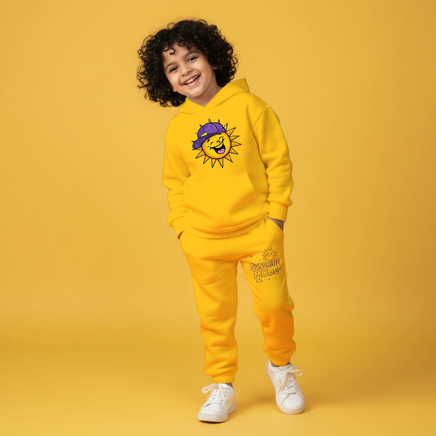 Sunshine Mode Yellow Hoodie & Jogger Set