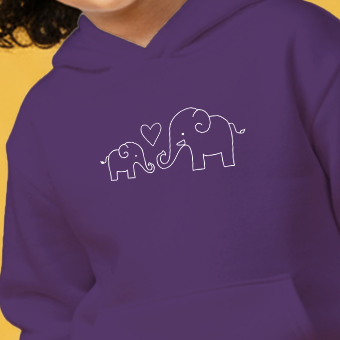 Purple Signature Hoodie Co-ords Set