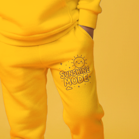 Sunshine Mode Yellow Hoodie & Jogger Set