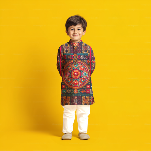 Little Mandala Kurta Pajama Set