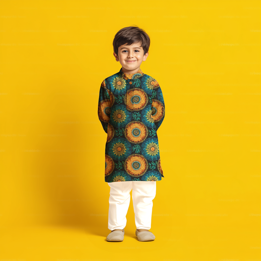 Chakra Pop Kurta Pajama Set