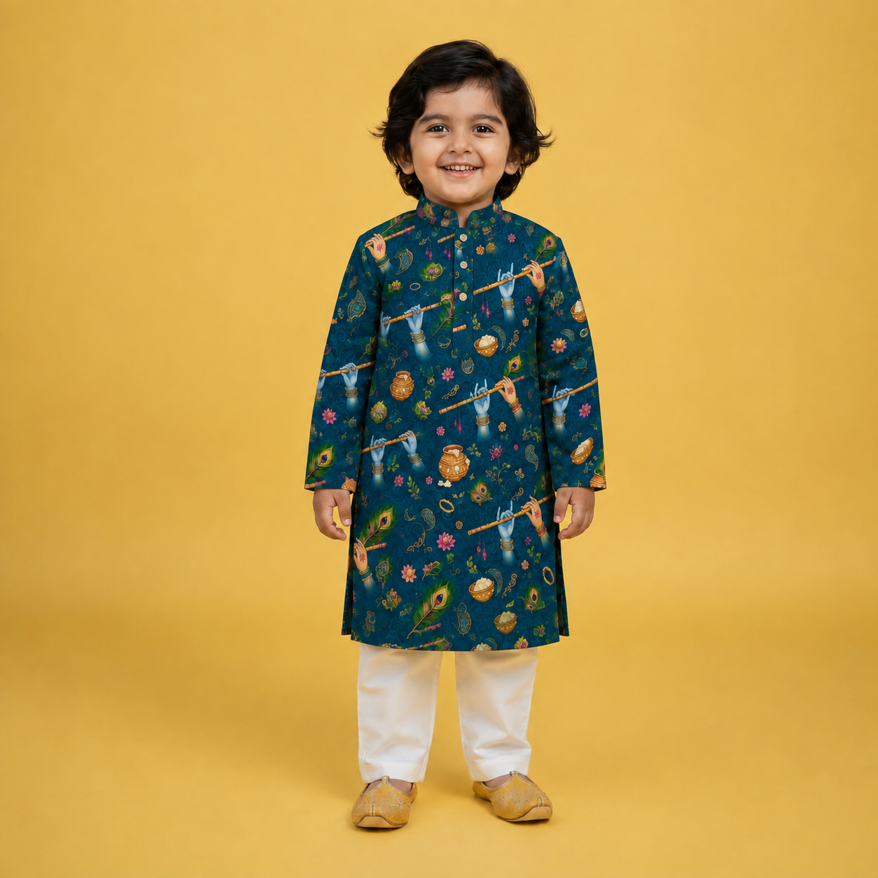 Murli Manohar Floral & Motif Printed Kurta Set