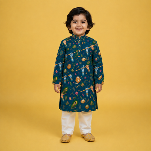 Murli Manohar Floral & Motif Printed Kurta Set