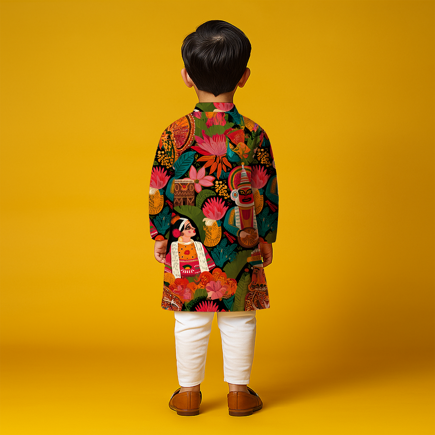 Pookalam Parade Kurta Set