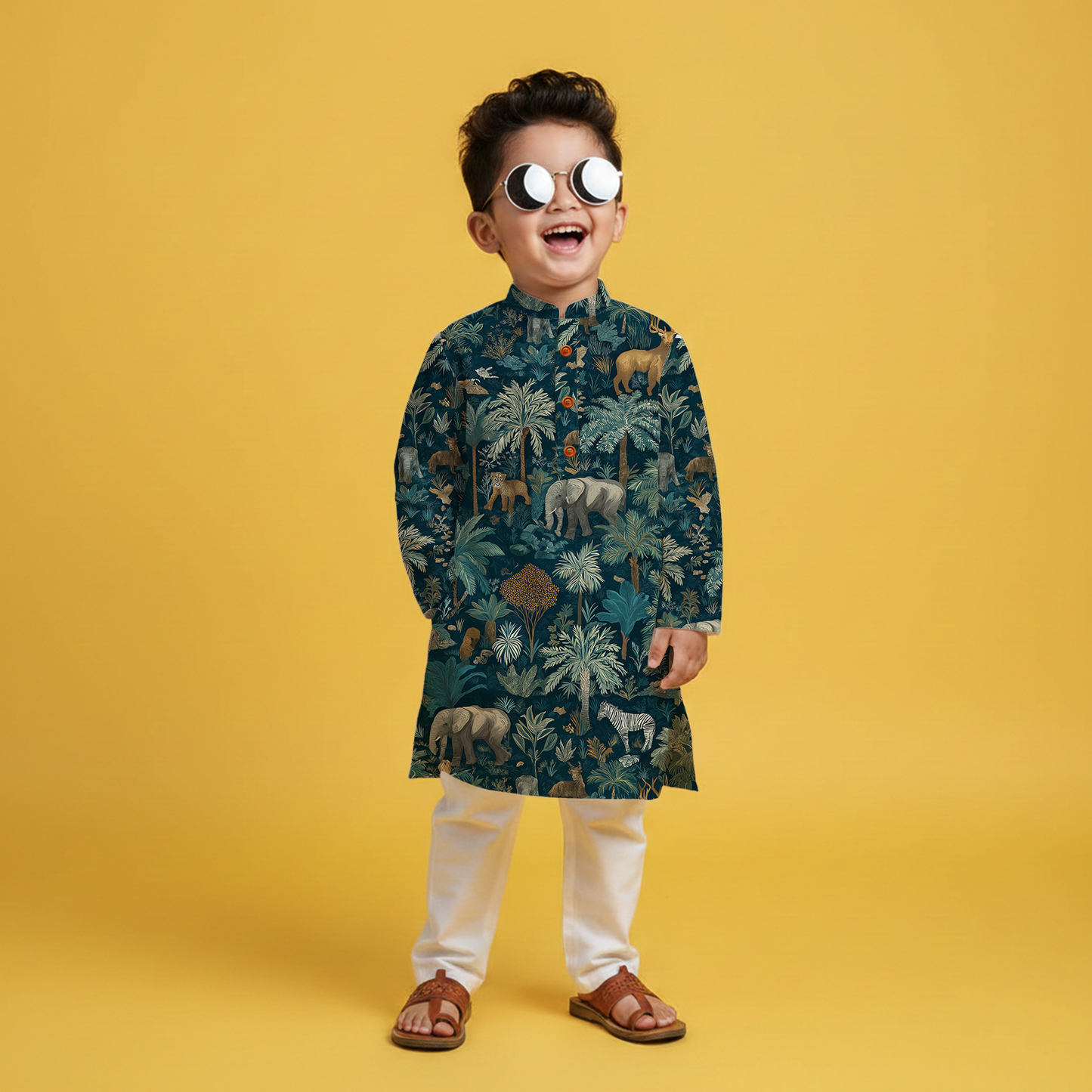 Deep Forest Kurta Pajama Set