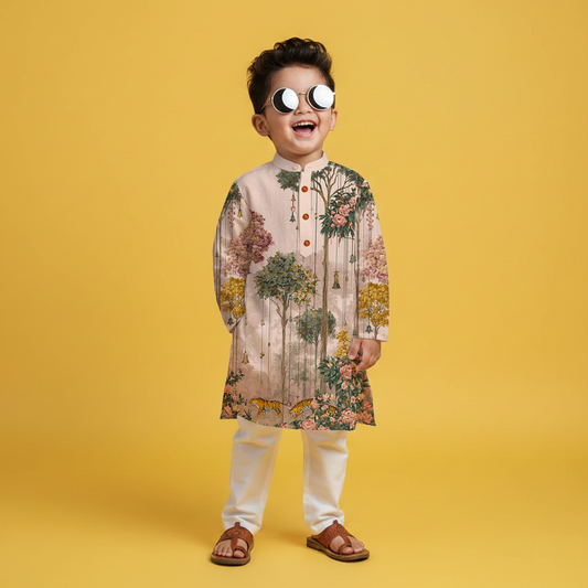 Royal Tiger Grove Kurta Pajama Set