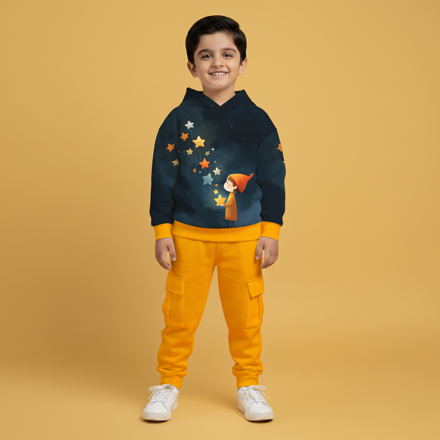 Stars Hoodie & Cargo Jogger Set