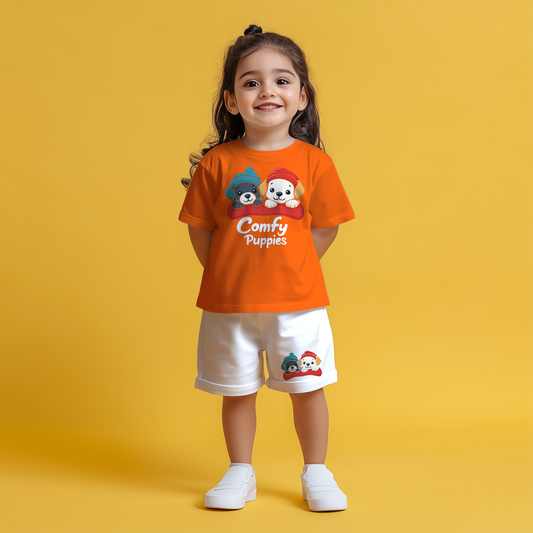 Comfy Puppies T-shirt & Shorts Set