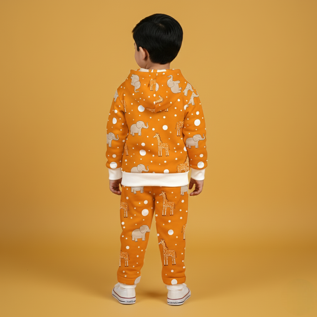 Orange Oasis Hoodie & Jogger Set