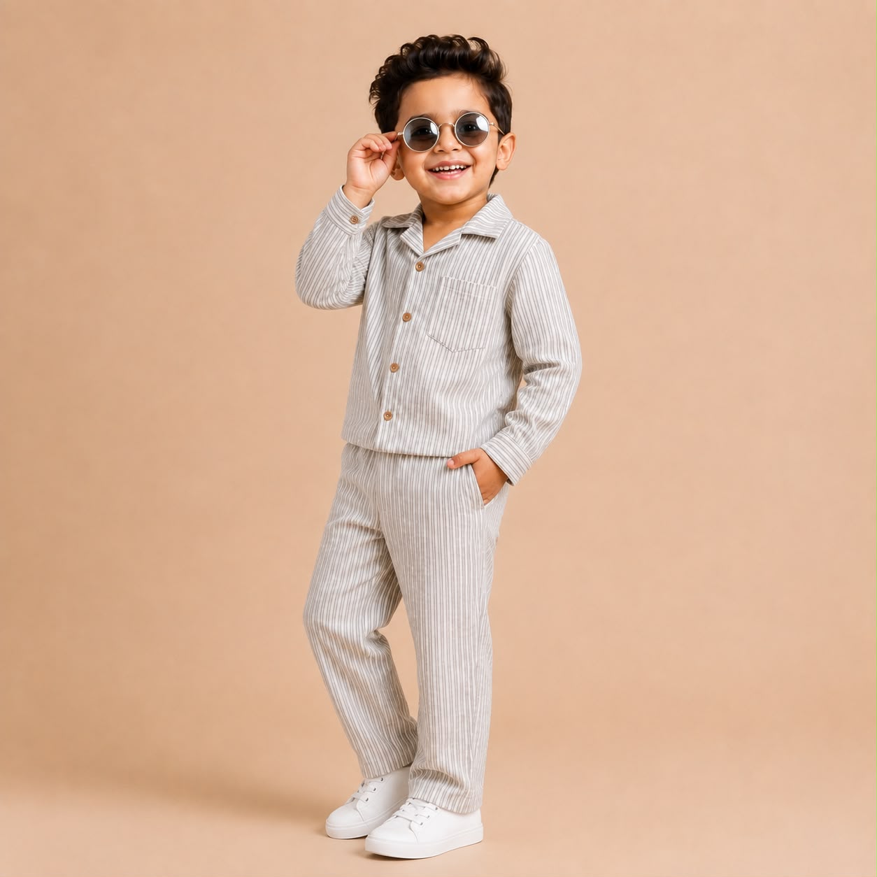 White striped co-ord set
