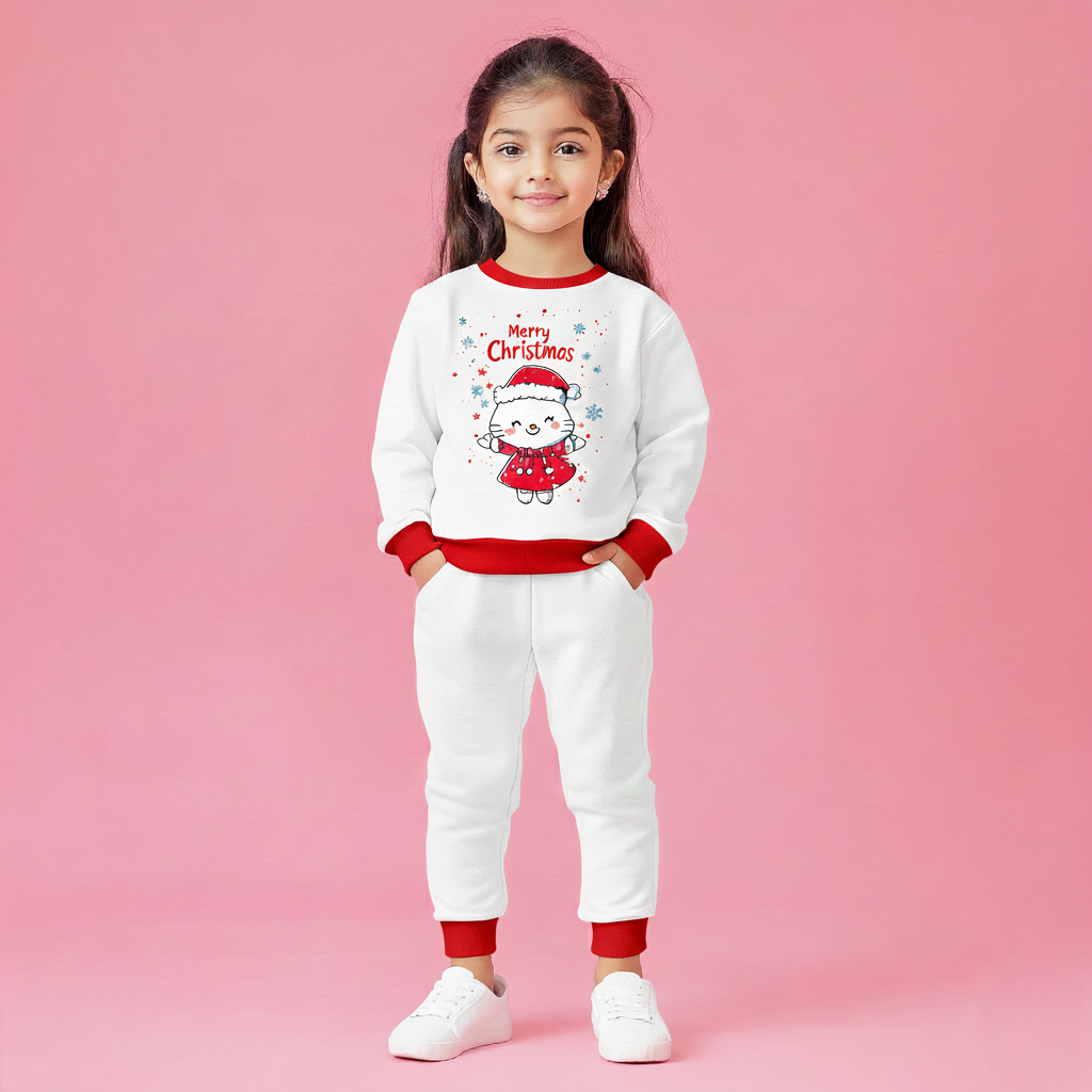 Christmas Doll White Co-ords Set