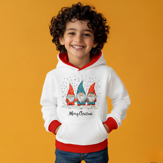 Christmas White Kids Hoodie