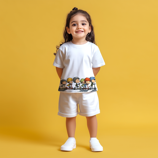 Skate Crew T-shirt & Shorts Co-ord Set