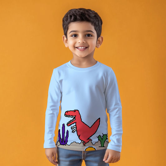 Sky Blue Desert Dino T-shirt