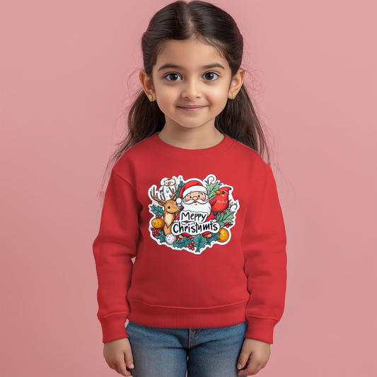 Christmas Red Kids Sweatshirt