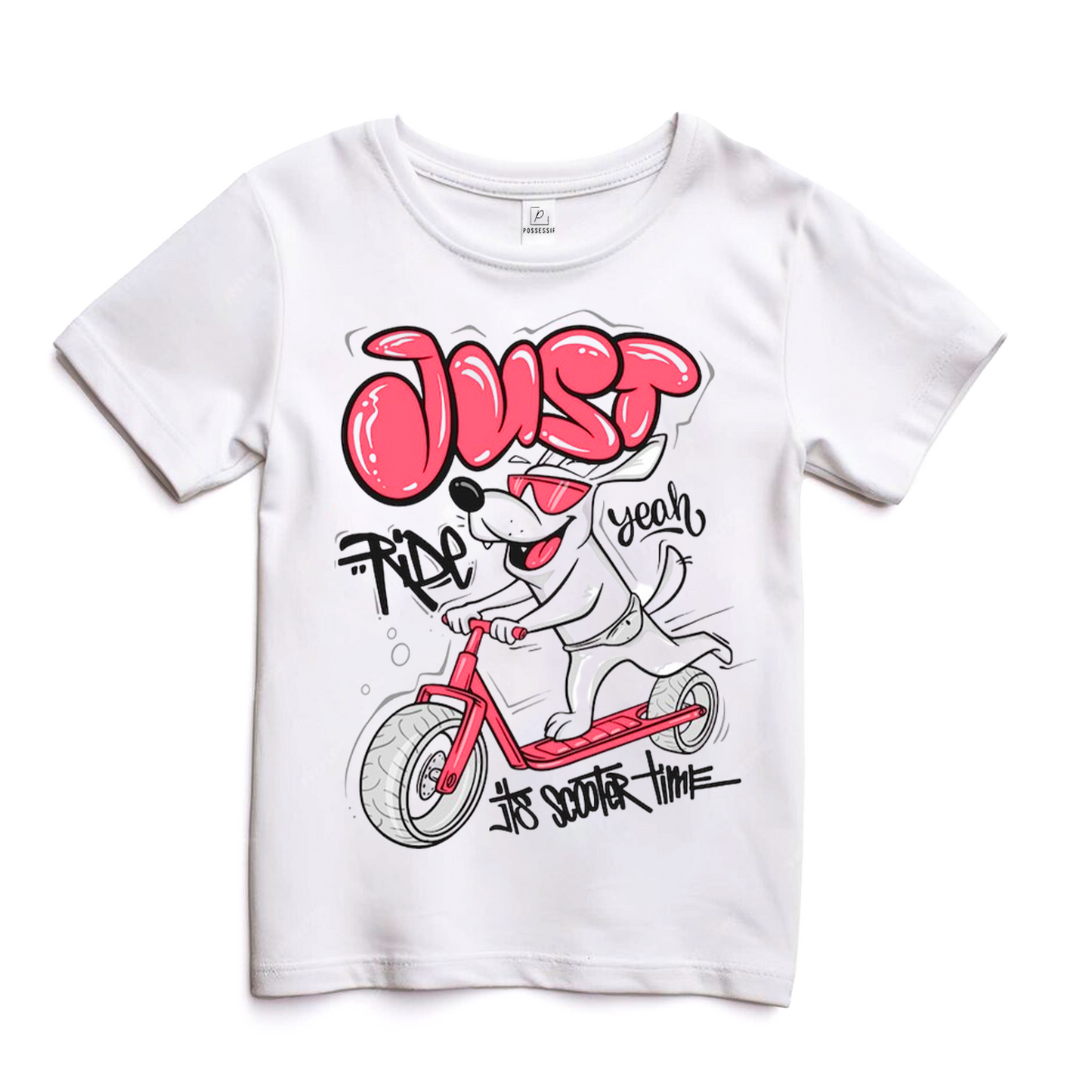 Scooter Time White T-Shirt