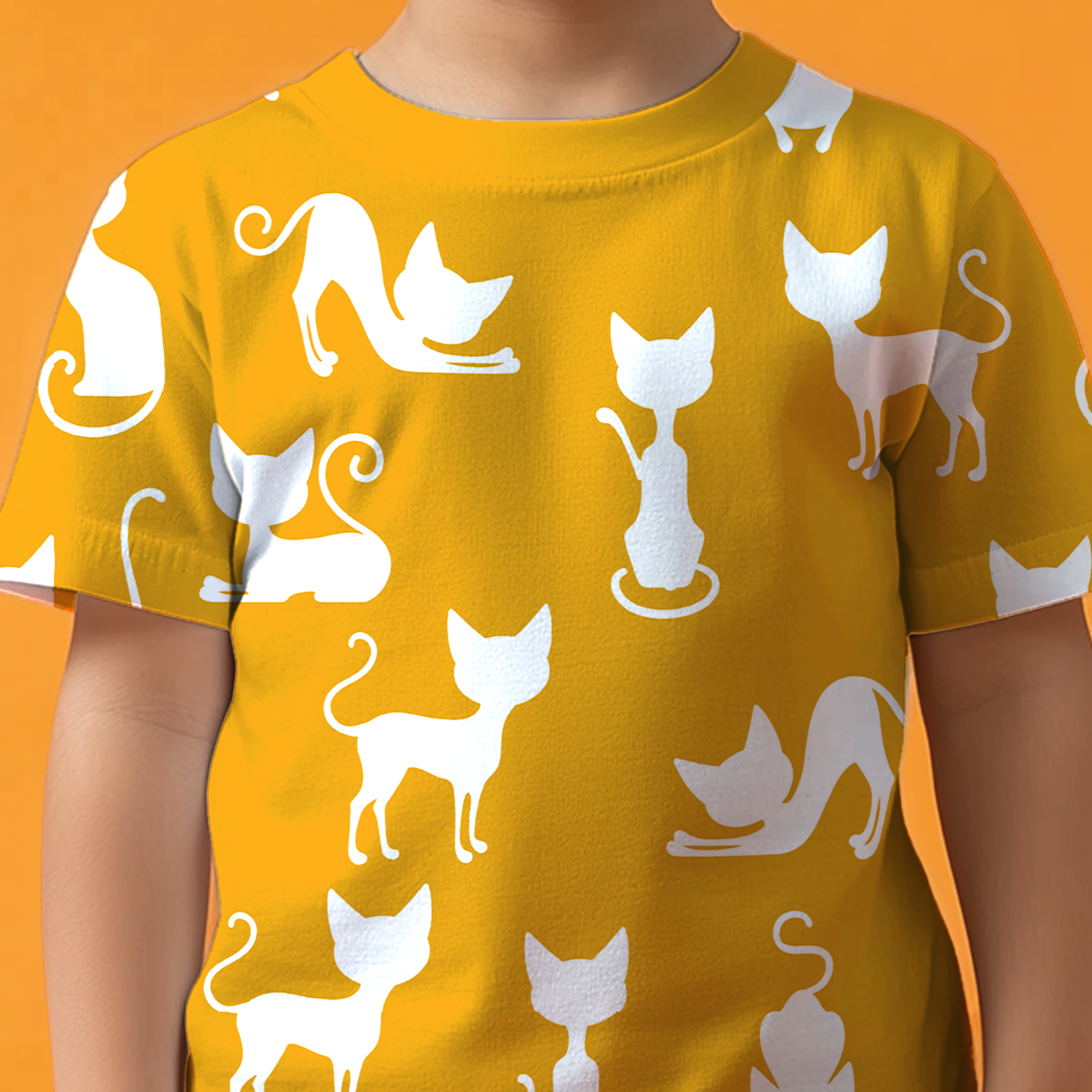 White Cat Kids T-shirt