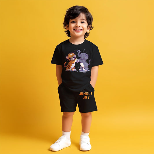 Jungle Boy T-shirt & Shorts Kids Co-ord Set