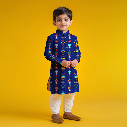 Festive Pattern Kurta Set