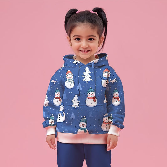 Sky Christmas Santa Kids Hoodie