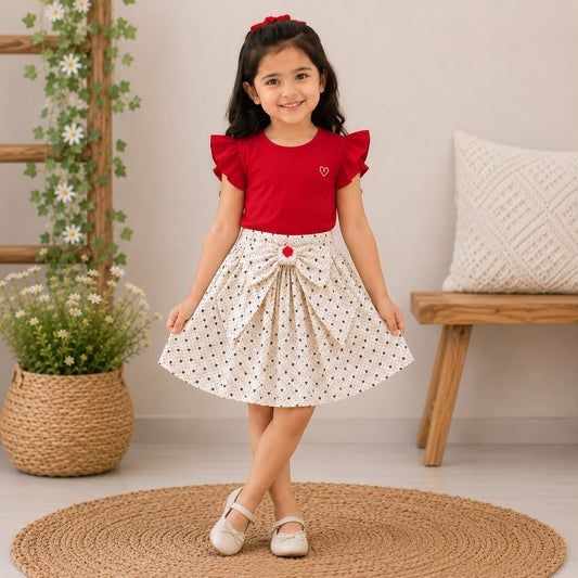 Chérie Heart Ruffle Set