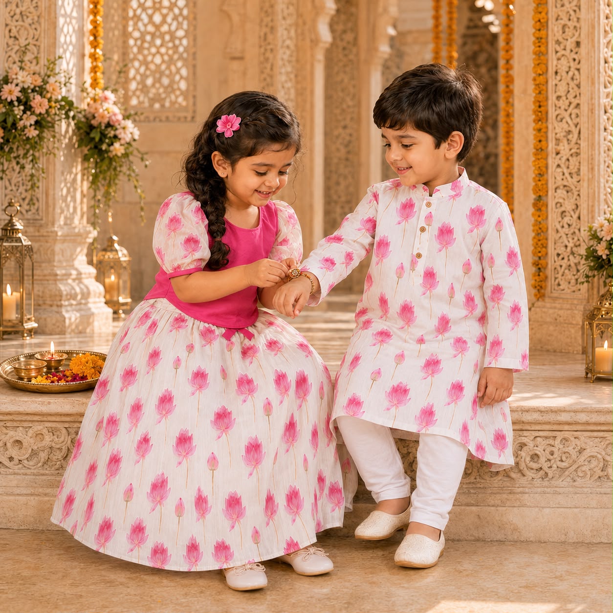 The Pink Lotus Sibling Set