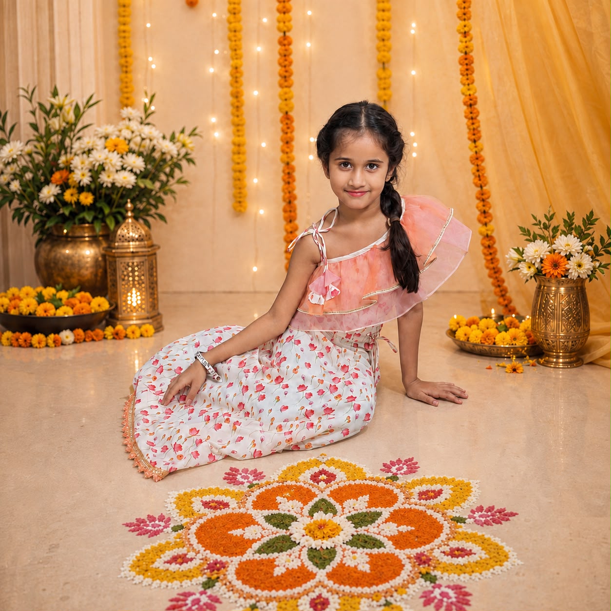 Dewdrop Floral Lehenga Set