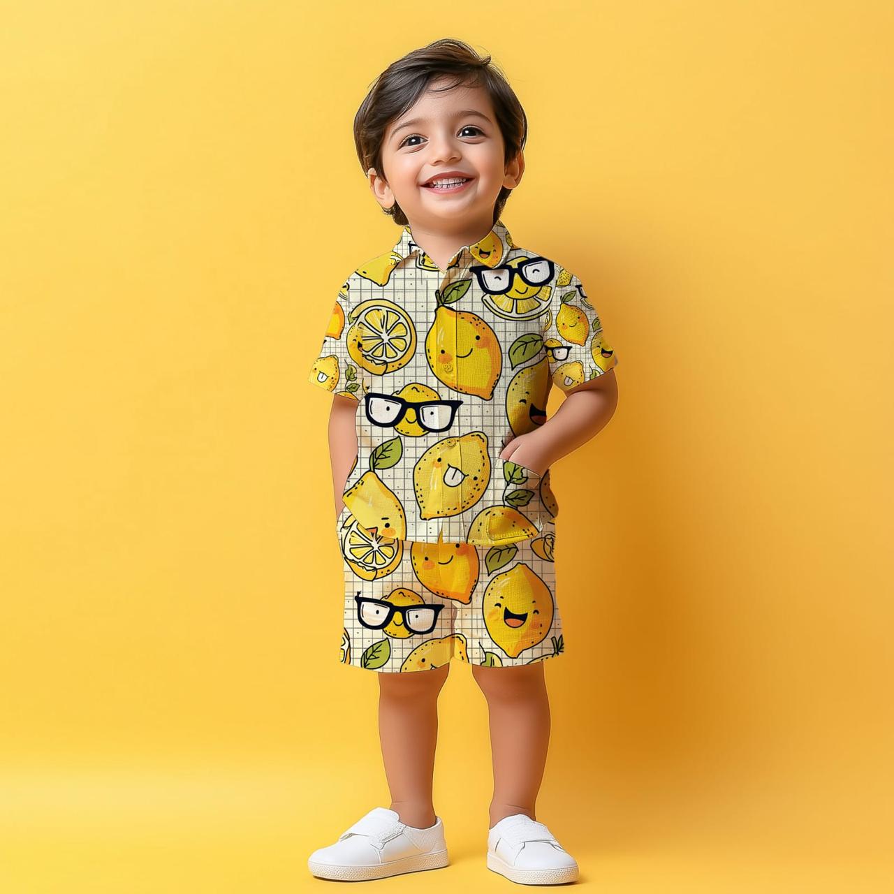 Fruity Fun Shirt & Shorts Kids Co-ord Set