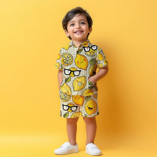 Fruity Fun Shirt & Shorts Kids Co-ord Set