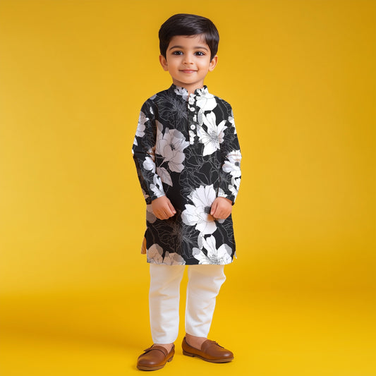 Classic Floral Kurta Set