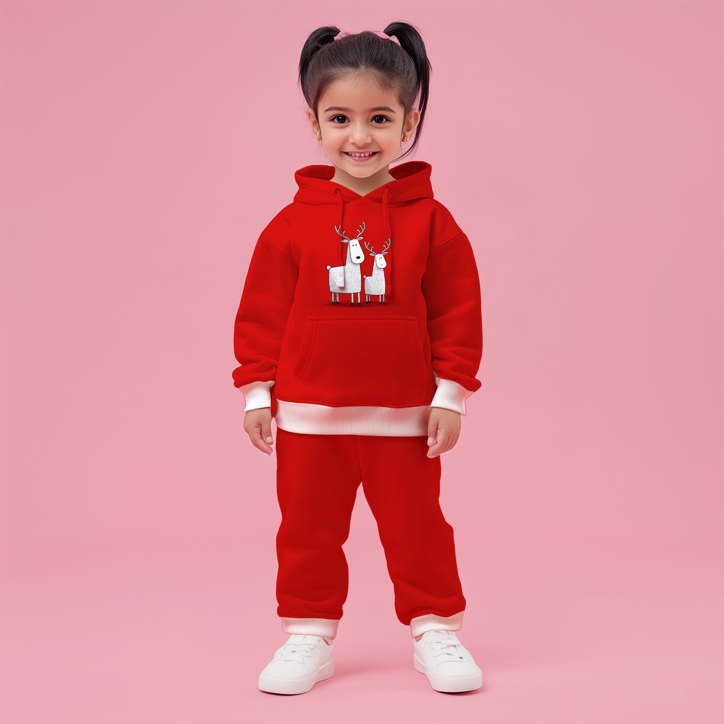 Reindeer Hoodie Co-ords Set