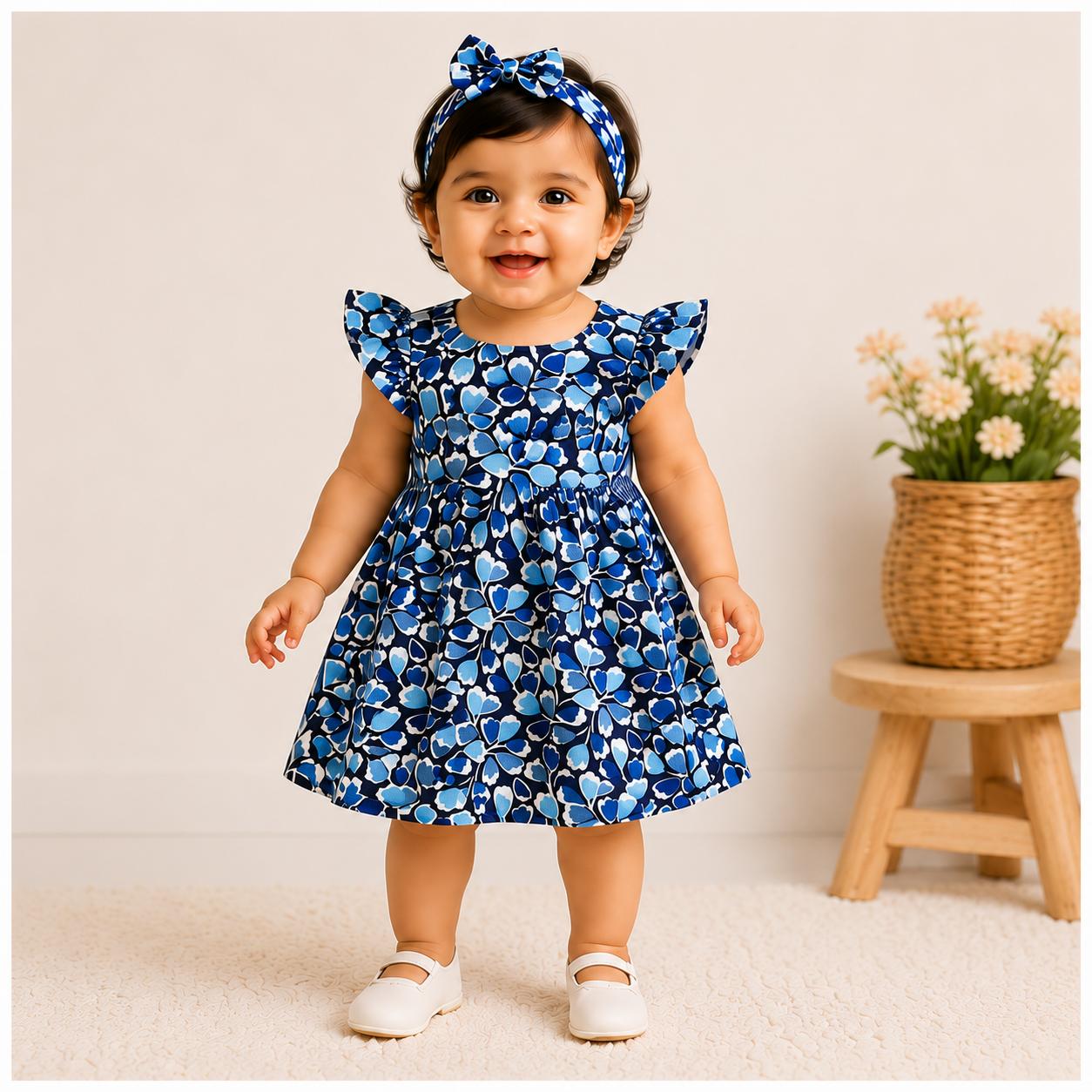Indigo Petal Frock