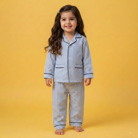 Sky Stripe Kids Night Suit