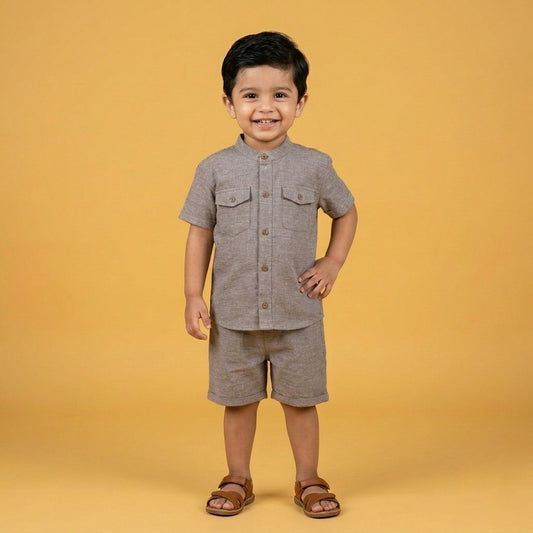 Cocoa Bean Kids Shirt & Shorts Set