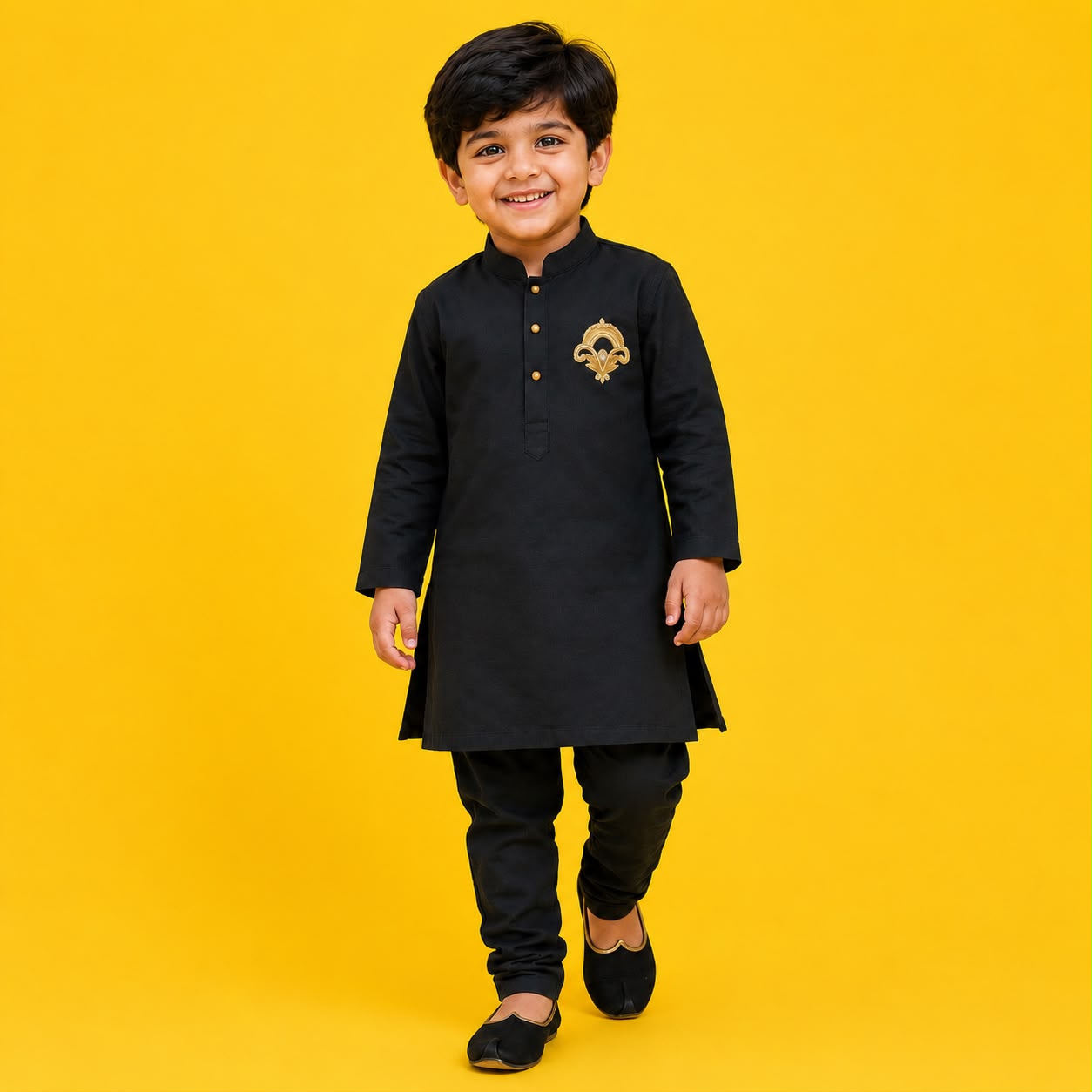 Black Royal Onyx Kurta Set