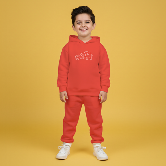 Orange Signature Hoodie Co-ords Set