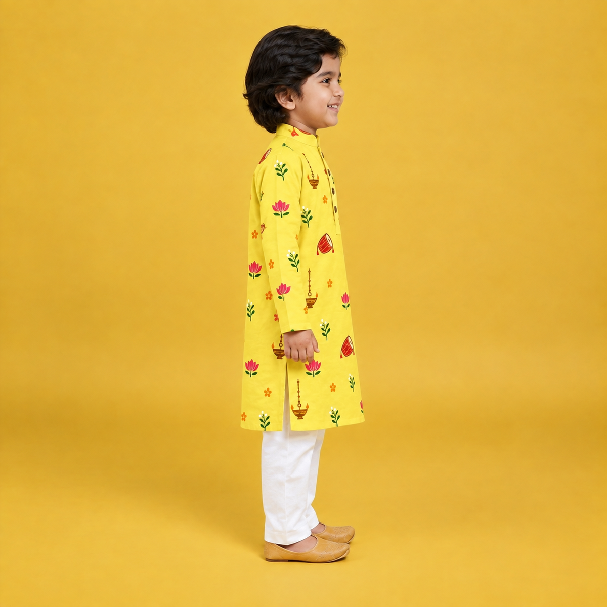 Utsav Lotus & Diya Kurta Set
