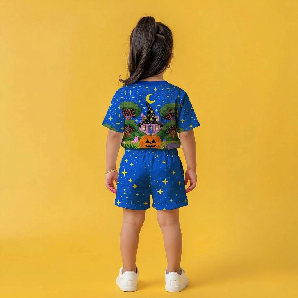 Midnight Pumpkin Magic – Kids Halloween Co-ord Set