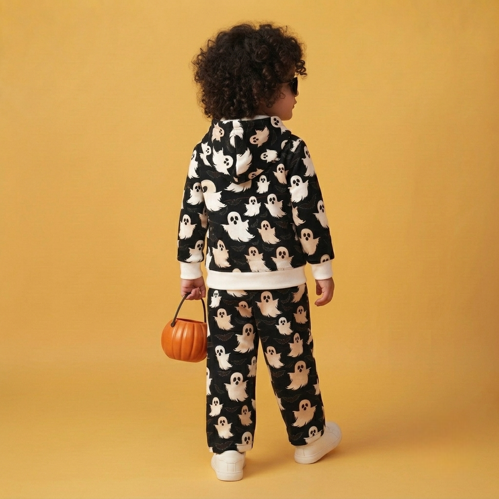 Little Boo Magic – Kids Ghost Print Co-ord Set